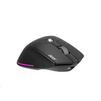 ACER bezdrátová myš Easy Fit Mouse, ergonomická, 4000dpi, 6 tlačítek, RGB, 10m dosah, USB-C, BT, Black ACER bezdrátová myš Easy Fit Mouse, ergonomická, 4000dpi, 6 tlačítek, RGB, 10m dosah, USB-C, BT, Black