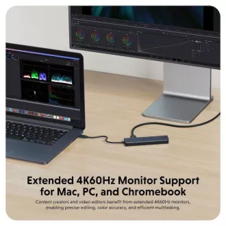 Hyper® EcoSmart™ Gen.2 USB-C 7-in-1 Hub 100W PD Pass-thru