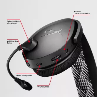 HyperX Cloud Jet Dual Wireless Gaming Headset, modrá HyperX Cloud Jet Dual Wireless Gaming Headset, modrá