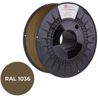 C-TECH Tisková struna (filament) PREMIUM LINE, PLA, perleťová zlatá, RAL1036, 1, 75mm, 1kg