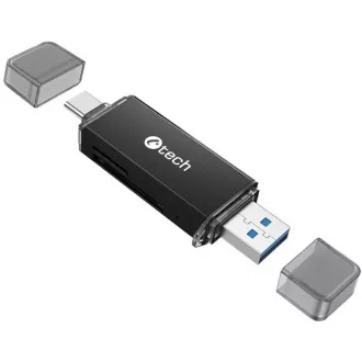 C-TECH čtečka karet UCR-02-AL, USB 3.0 TYPE A/ TYPE C, SD/micro SD C-TECH čtečka karet UCR-02-AL, USB 3.0 TYPE A/ TYPE C, SD/micro SD