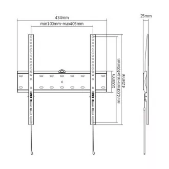 GEMBIRD Držák TV WM-55F-02, 32"-55" (40kg), pevný GEMBIRD Držák TV WM-55F-02, 32"-55" (40kg), pevný