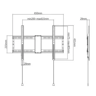 GEMBIRD Držák TV WM-80F-01, 37"-80" (70kg), pevný GEMBIRD Držák TV WM-80F-01, 37"-80" (70kg), pevný