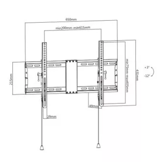 GEMBIRD Držák TV WM-80T-01, 37"-80" (70kg), náklopný GEMBIRD Držák TV WM-80T-01, 37"-80" (70kg), náklopný
