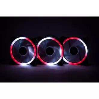 1stCOOL KIT AURA EVO CRYSTAL ARGB 3x Crystal White ventilátor + ARGB Nano řadič
