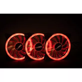 1stCOOL KIT AURA EVO CRYSTAL ARGB 3x Crystal White ventilátor + ARGB Nano řadič