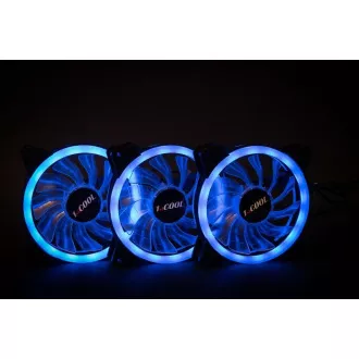 1stCOOL KIT AURA EVO CRYSTAL ARGB 3x Crystal White ventilátor + ARGB Nano řadič