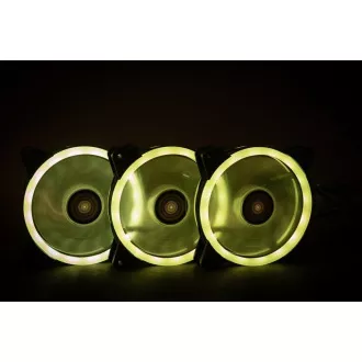 1stCOOL KIT AURA EVO CRYSTAL ARGB 3x Crystal White ventilátor + ARGB Nano řadič