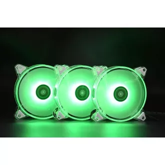 1stCOOL KIT AURA EVO CRYSTAL ARGB 3x Crystal White ventilátor + ARGB Nano řadič