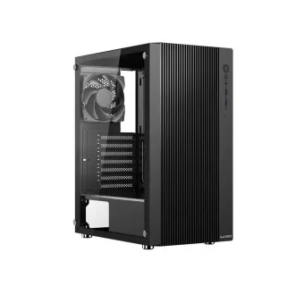 1stCOOL skříň GAMER 4, Mid tower, AU, USB 3.0, USB-C, 2x120mm, průhledná bočnice, bez zdroje, černá 1stCOOL skříň GAMER 4, Mid tower, AU, USB 3.0, USB-C, 2x120mm, průhledná bočnice, bez zdroje, černá