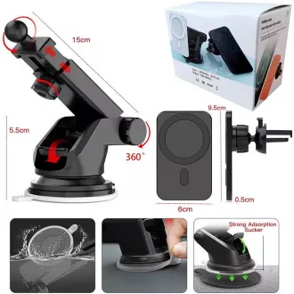 1stCOOL bezdrátová QI nabíječka 15W, magnetická, do auta, MagSafe kompatibilní, bílá 1stCOOL bezdrátová QI nabíječka 15W, magnetická, do auta, MagSafe kompatibilní, bílá