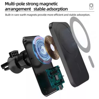 1stCOOL bezdrátová QI nabíječka 15W, magnetická, do auta, MagSafe kompatibilní, bílá 1stCOOL bezdrátová QI nabíječka 15W, magnetická, do auta, MagSafe kompatibilní, bílá