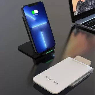 1stCOOL bezdrátová QI nabíječka H18, skládací stojánek, USB-C, bílá 1stCOOL bezdrátová QI nabíječka H18, skládací stojánek, USB-C, bílá