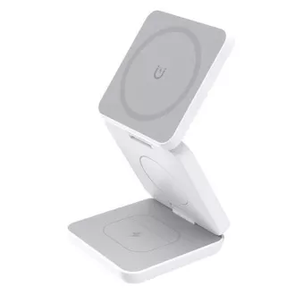1stCOOL bezdrátová skládací QI nabíječka 3v1, MagSafe, USB-C, bílá 1stCOOL bezdrátová skládací QI nabíječka 3v1, MagSafe, USB-C, bílá