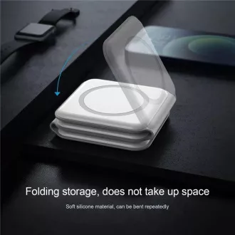 1stCOOL bezdrátová přenosná QI nabíječka 3v1, MagSafe, USB-C, černá