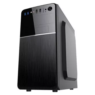 VeinX case Chant CH25M Micro Tower, bez zdroje, 1x USB-C, 2x USB3.0, 1x USB2.0, černá