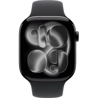 Apple Watch Series 11 GPS 42mm Jet Black Aluminium Case with Black Sport Band - S/M Apple Watch Series 11 GPS 42mm Jet Black Aluminium Case with Black Sport Band - S/M