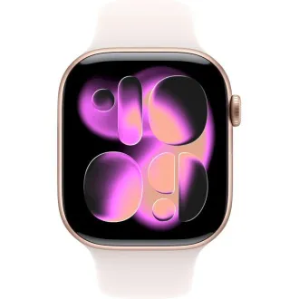 Apple Watch Series 11 GPS + Cellular 42mm Gold Titanium Case with Light Blush Sport Band - S/M Apple Watch Series 11 GPS + Cellular 42mm Gold Titanium Case with Light Blush Sport Band - S/M