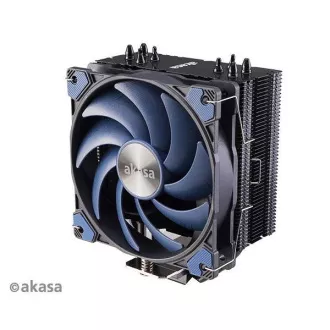 AKASA chladič CPU Alucia H4, Heatpipes, Black fins AKASA chladič CPU Alucia H4, Heatpipes, Black fins