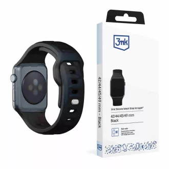 3mk řemínek Watch Strap pro Apple 42/44/45/49 mm Black 3mk řemínek Watch Strap pro Apple 42/44/45/49 mm Black