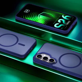 3mk ochranný kryt Smoke MagCase Blue pro Samsung Galaxy S26+