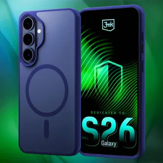 3mk ochranný kryt Smoke MagCase Blue pro Samsung Galaxy S26+