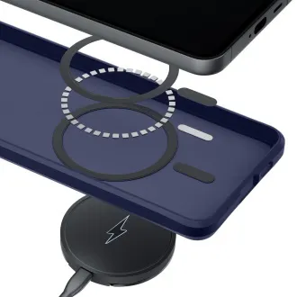 3mk ochranný kryt Smoke MagCase Blue pro Samsung Galaxy S26