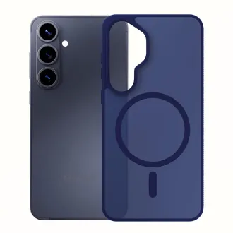3mk ochranný kryt Smoke MagCase Blue pro Samsung Galaxy S26