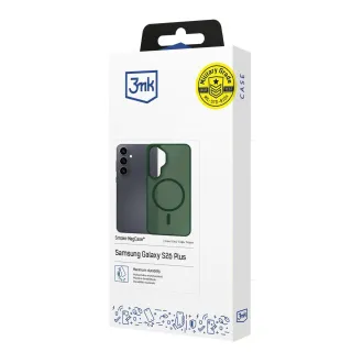 3mk ochranný kryt Smoke MagCase Green pro Samsung Galaxy S26+ 3mk ochranný kryt Smoke MagCase Green pro Samsung Galaxy S26+