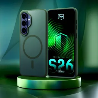 3mk ochranný kryt Smoke MagCase Green pro Samsung Galaxy S26