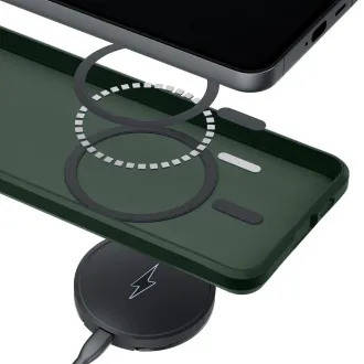 3mk ochranný kryt Smoke MagCase Green pro Samsung Galaxy S26