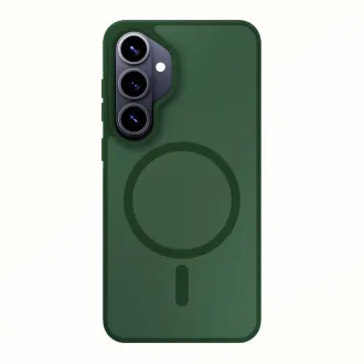 3mk ochranný kryt Smoke MagCase Green pro Samsung Galaxy S26