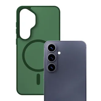 3mk ochranný kryt Smoke MagCase Green pro Samsung Galaxy S26