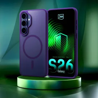 3mk ochranný kryt Smoke MagCase Purple pro Samsung Galaxy S26