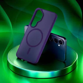 3mk ochranný kryt Smoke MagCase Purple pro Samsung Galaxy S26