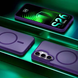 3mk ochranný kryt Smoke MagCase Purple pro Samsung Galaxy S26