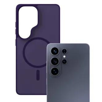 3mk ochranný kryt Smoke MagCase Purple pro Samsung Galaxy S26 Ultra