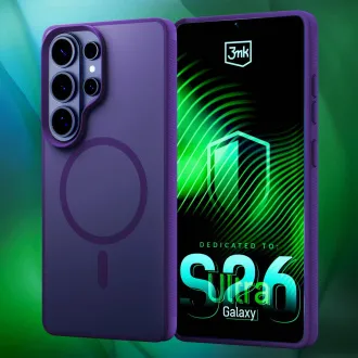 3mk ochranný kryt Smoke MagCase Purple pro Samsung Galaxy S26 Ultra