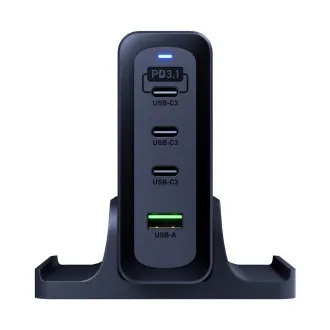 3mk nabíjecí stanice - Hyper Charging Station, 240 W, GaN, 3x USB-C + 1x USB-A 3mk nabíjecí stanice - Hyper Charging Station, 240 W, GaN, 3x USB-C + 1x USB-A
