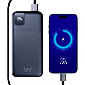 3mk powerbanka - PowerHouse 20000 mAh, USB-C + USB-A 3mk powerbanka - PowerHouse 20000 mAh, USB-C + USB-A