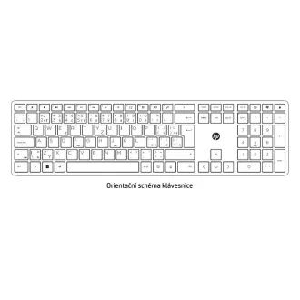 HP 230 Wireless Keyboard - bezdrátová klávesnice CZ/SK lokalizace