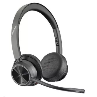 Poly Voyager 4320 MS Teams bezdrátová náhlavní souprava, BT700 USB-A adaptér, stereo