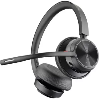 Poly Voyager 4320 bezdrátová náhlavní souprava, BT700 USB-C adaptér, stereo, nabíjecí stojánek Poly Voyager 4320 bezdrátová náhlavní souprava, BT700 USB-C adaptér, stereo, nabíjecí stojánek