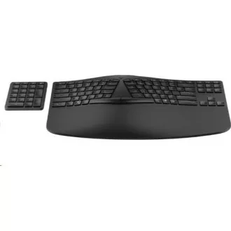 HP 960 Black Ergonomic Wireless Keyboard - bezdrátová ergonomická klávesnice CZ/SK