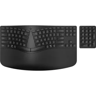 HP 960 Black Ergonomic Wireless Keyboard - bezdrátová ergonomická klávesnice CZ/SK