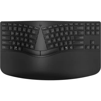 HP 960 Black Ergonomic Wireless Keyboard - bezdrátová ergonomická klávesnice CZ/SK