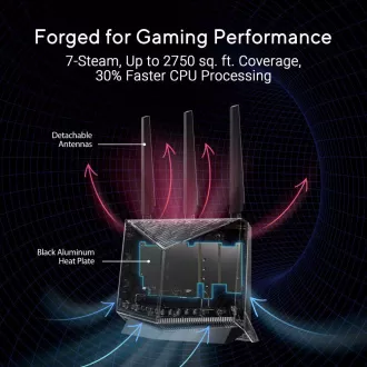 ASUS Router RT-BE86U, Herní WiFi7 Router, AiMesh, 2xWAN, 3xLAN, 1xUSB 3.2 ASUS Router RT-BE86U, Herní WiFi7 Router, AiMesh, 2xWAN, 3xLAN, 1xUSB 3.2