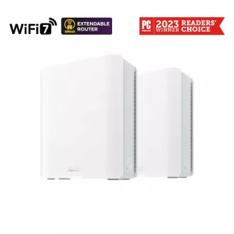 ASUS ZenWifi BT10 2-pack, WiFi7 Extendable Router, AiMesh, 2x WAN/LAN, 1x LAN, 1x 3.0 ASUS ZenWifi BT10 2-pack, WiFi7 Extendable Router, AiMesh, 2x WAN/LAN, 1x LAN, 1x 3.0