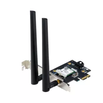 ASUS PCE-BE6500 WiFi 7 PCIe Adaptér, Bluetooth 5.4, PCIe 1x Slot, WPA3 ASUS PCE-BE6500 WiFi 7 PCIe Adaptér, Bluetooth 5.4, PCIe 1x Slot, WPA3