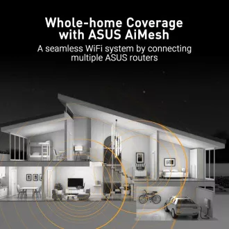 ASUS TUF-BE6500 (BE6500) WiFi 7 Extendable Gaming Router, 4x 2.5G, AiMesh ASUS TUF-BE6500 (BE6500) WiFi 7 Extendable Gaming Router, 4x 2.5G, AiMesh